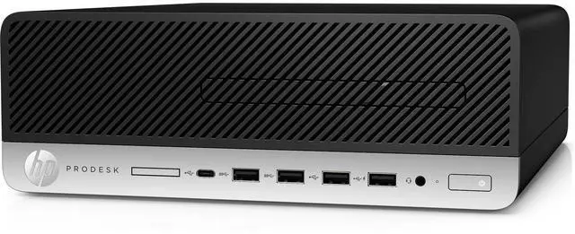 Alt view image 2 of 4 - HP ProDesk 600 G4 SFF Intel Core i5-8500 3 GHz up to 4.1 GHz 16 GB DDR4 256GB SSD Intel UHD Graphics 630 Windows 11 Pro Desktop, Black - 5KV26UP