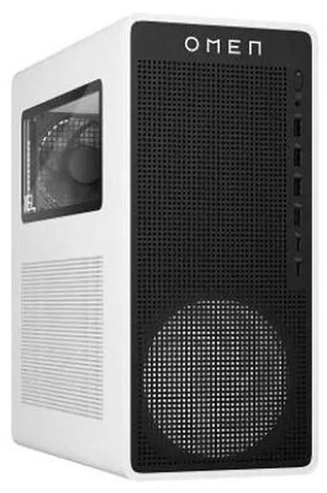 Alt view image 3 of 3 - HP OMEN 16L TG03-0200 Intel Ultra 5 225F 3.3 GHz up to 4.9 8GB DDR5 1TB SSD NVIDIA RTX 3060 Windows 11 Home Gaming Desktop, White - B4SU8AV-V060