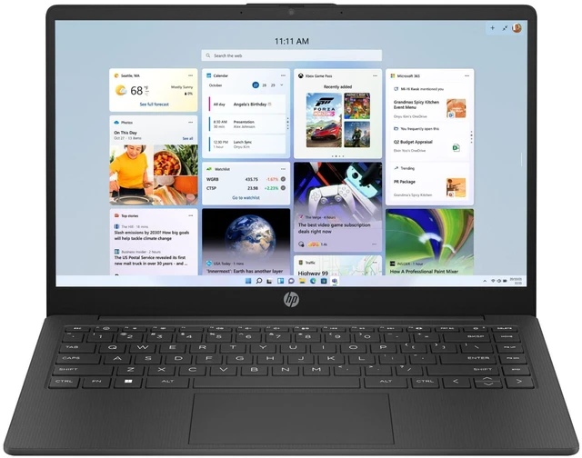 Main image of HP 14-em0000 14" FHD AMD Ryzen 5 7530U 2 GHz up to 4.5 GHz 16 GB DDR4 512 GB SSD AMD Radeon Graphics Windows 11 Home Laptop, Black - AX6B7AV-I031