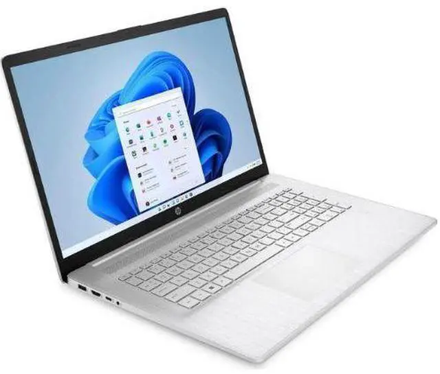 Alt view image 2 of 5 - HP 17-CN0051DS 17.3" FHD IPS Intel Celeron N4120 1.10 up to 2.6 GHz GHz 4GB DDR4 128GB SSD Intel UHD 600 Windows 11 Home Laptop, Silver - 6Z9U4UA