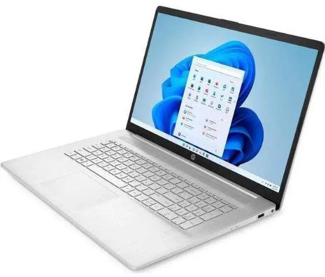 Alt view image 3 of 5 - HP 17-CN0051DS 17.3" FHD IPS Intel Celeron N4120 1.10 up to 2.6 GHz GHz 4GB DDR4 128GB SSD Intel UHD 600 Windows 11 Home Laptop, Silver - 6Z9U4UA