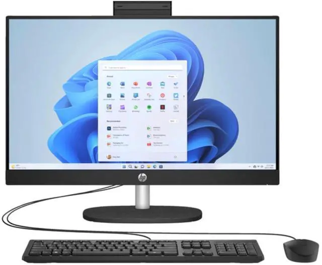 Main image of HP 24-CR1000T 23.8" FHD Intel Core Ultra 7 155U 1.2 GHz up to 4.8 GHz 16 GB 1 TB SSD Intel Iris Xe Graphics Windows 11 Home All-In-One Desktop, Black - 9A8G5AV-V030