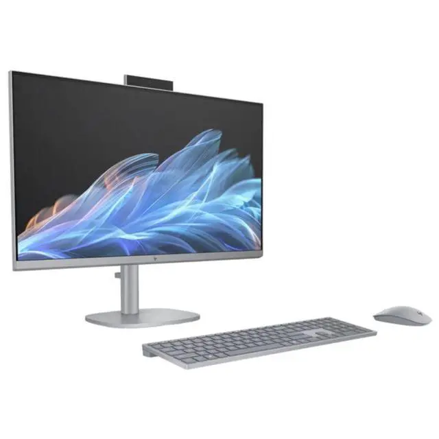 Alt view image 3 of 5 - HP OmniStudio X 32-C1000T 31.5" 4K UHD Intel Core Ultra 7 256V 2.2 GHz up to 4.8 GHz 16 GB 1 TB SSD Intel Arc Graphics Windows 11 Home All-in-One Desktop, Meteor Silver - A32JVAV-V040