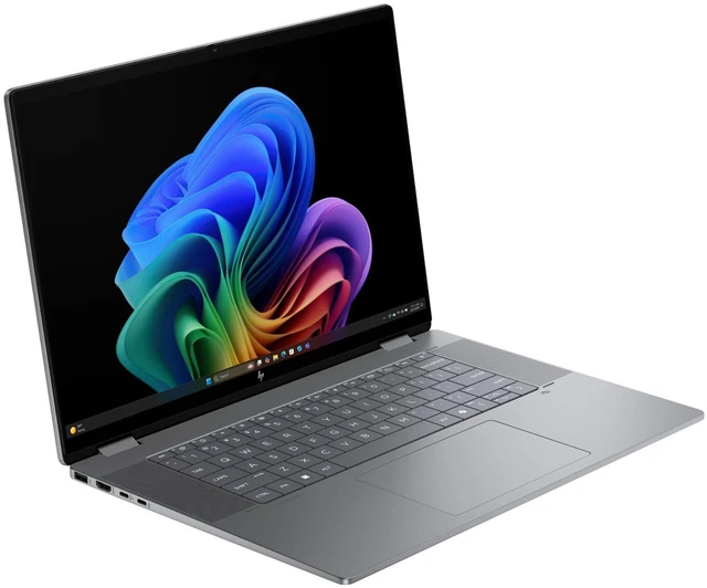 Alt view image 2 of 5 - HP OmniBook X 16-ar0087nr 16" 3K OLED Touchscreen AMD Ryzen AI 7 350 2.0 GHz up to 5.0 GHz 32GB 1 TB SSD AMD Radeon 860M Graphics Windows 11 Home 2-in-1 Laptop, Gray, With minor scratches and dents