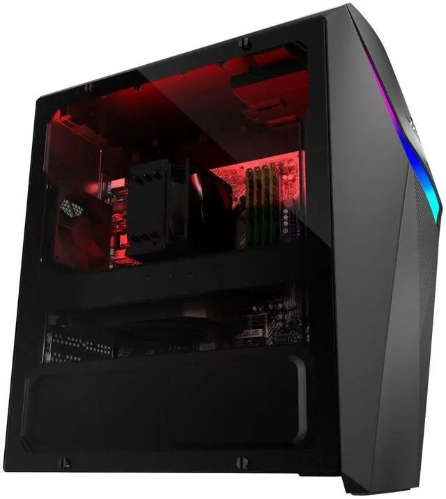 Alt view image 3 of 6 - ASUS ROG Strix G10CE Intel Core i5-11400F 2.6 GHz up to 4.4 GHz 16GB DDR4 512GB SSD NVIDIA GeForce RTX 3060 Windows 11 Home Gaming Desktop, Gray - G10CE-CI560-CB