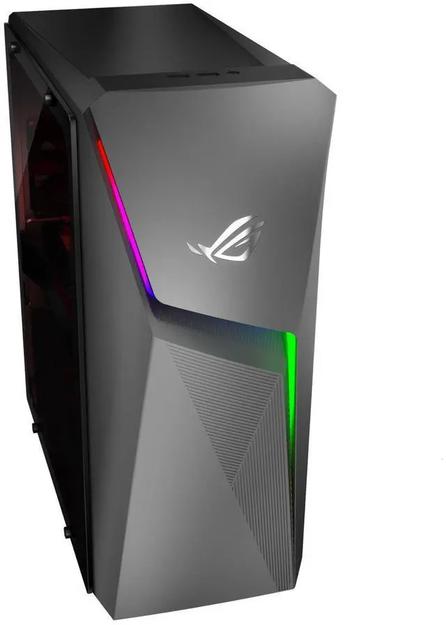 Alt view image 6 of 6 - ASUS ROG Strix G10CE Intel Core i5-11400F 2.6 GHz up to 4.4 GHz 16GB DDR4 512GB SSD NVIDIA GeForce RTX 3060 Windows 11 Home Gaming Desktop, Gray - G10CE-CI560-CB