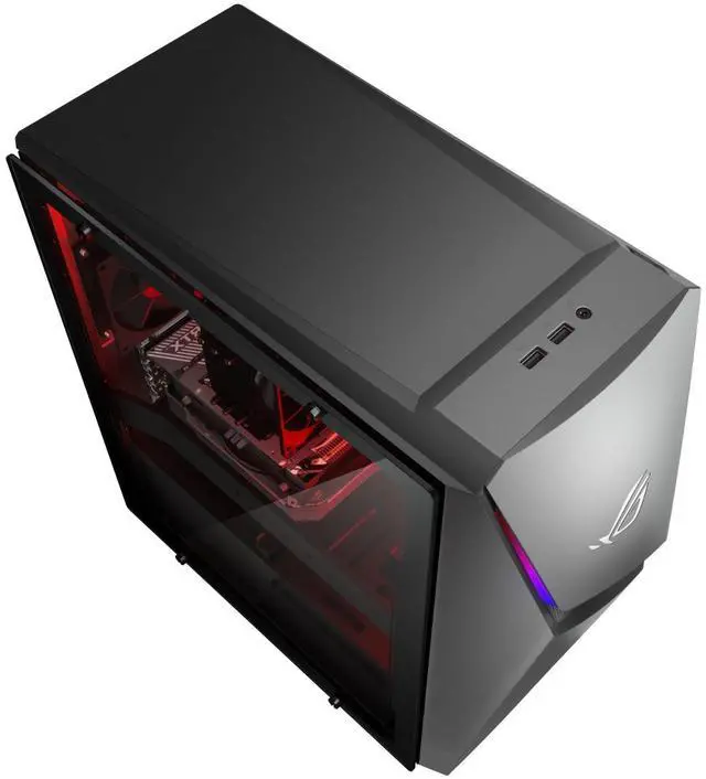 Alt view image 5 of 6 - ASUS ROG Strix G10CE Intel Core i5-11400F 2.6 GHz up to 4.4 GHz 16GB DDR4 512GB SSD NVIDIA GeForce RTX 3060 Windows 11 Home Gaming Desktop, Gray - G10CE-CI560-CB