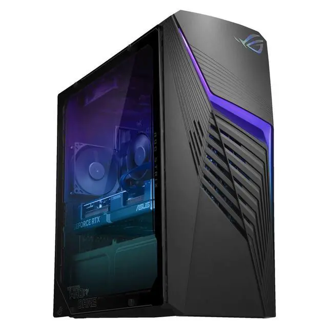 Alt view image 3 of 5 - ASUS ROG Strix G13CHR Intel Core i5-14400F 1.8 GHz 32GB DDR5 1TB SSD NVIDIA GeForce RTX 4060 Windows 11 Home Gaming Desktop, Black - G13CHR-DSI54060-CB