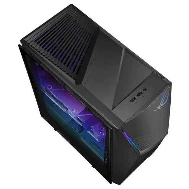 Alt view image 4 of 5 - ASUS ROG Strix G13CHR Intel Core i5-14400F 1.8 GHz 32GB DDR5 1TB SSD NVIDIA GeForce RTX 4060 Windows 11 Home Gaming Desktop, Black - G13CHR-DSI54060-CB