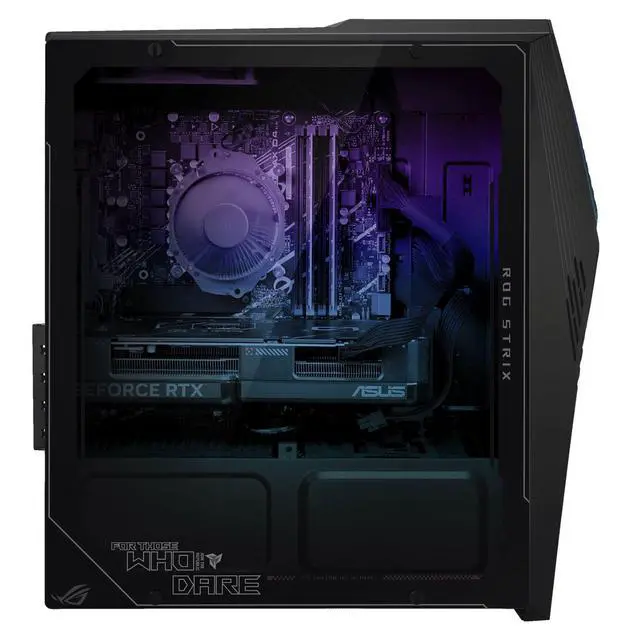 Alt view image 5 of 5 - ASUS ROG Strix G13CHR Intel Core i5-14400F 1.8 GHz 32GB DDR5 1TB SSD NVIDIA GeForce RTX 4060 Windows 11 Home Gaming Desktop, Black - G13CHR-DSI54060-CB