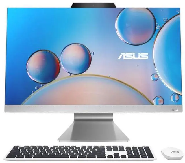 Main image of ASUS 27" FHD Touch AMD Ryzen 5 7520U 2.8 GHz up to 4.3 GHz 16GB RAM 512GB SSD AMD Radeon 610M Windows 11 Home All-in-One Desktop, White - M3702WFAK-DSR5-CB