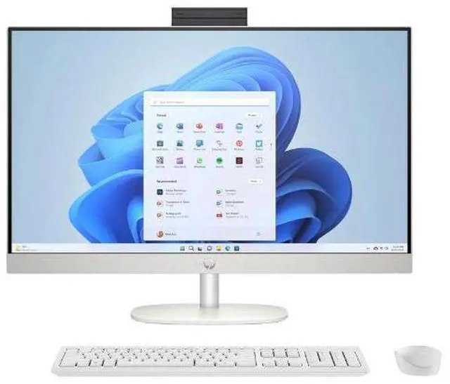 Main image of HP 27-CR0000M 27.0" FHD IPS AMD RYZEN 5 7520U 2.8 GHz up to 4.3 GHz 8GB 512GB SSD AMD Radeon Windows 11 Home All-in-one Desktop, White - 947R0AV-V020