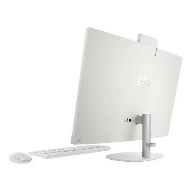 Alt view image 3 of 5 - HP 27-CR0000M 27.0" FHD IPS AMD RYZEN 5 7520U 2.8 GHz up to 4.3 GHz 8GB 512GB SSD AMD Radeon Windows 11 Home All-in-one Desktop, White - 947R0AV-V020