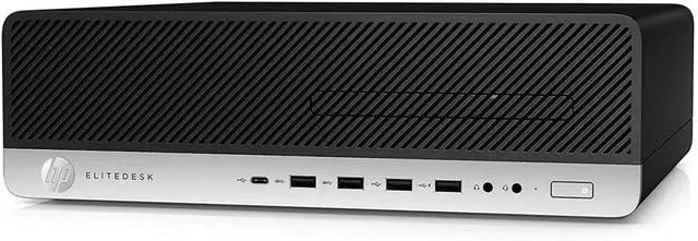 Alt view image 5 of 5 - HP EliteDesk 800 G3 Intel Core i5-6500T 2.5 GHz up to 3.1 GHz 8 GB DDR4 256 GB SSD Intel HD Graphics 530 Windows 11 Pro Desktop Mini, Black - 1FY83UT
