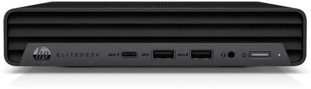 Main image of HP EliteDesk 805 G6 AMD Ryzen 5 PRO 4650GE 3.5 GHz up to 4.2 GHz 16 GB DDR4 256 GB SSD AMD Radeon Graphics Windows 11 Pro Desktop Mini, Black - 38L10EC