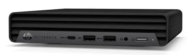 Alt view image 2 of 5 - HP EliteDesk 805 G6 AMD Ryzen 5 PRO 4650GE 3.5 GHz up to 4.2 GHz 16 GB DDR4 256 GB SSD AMD Radeon Graphics Windows 11 Pro Desktop Mini, Black - 38L10EC