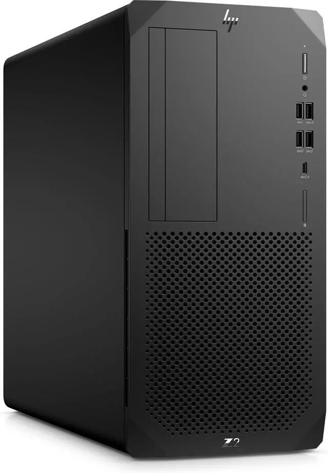 Alt view image 2 of 5 - HP Z2 Tower G5 Workstation Intel Core i7-10700 2.9 GHz up to 4.8 GHz 32 GB DDR4 256 GB SATA SSD AMD Radeon Pro W5500 Windows 11 Pro, Desktop, Black, With minor scratches and dents - 48W60UC