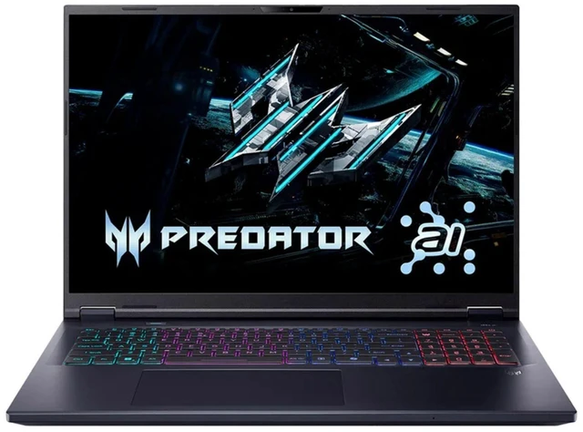 Main image of Acer Predator Helios Neo 18" WQXGA IPS Intel Core Ultra 9 275HX 2.1 GHz 32GB 2TB SSD NVIDIA GeForce RTX 5070 Ti Windows 11 Home AI Gaming Laptop, Black, With minor scratches and dents - PHN18-72-9474