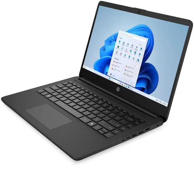 Alt view image 2 of 5 - HP 14-dq6017nr 14" Intel N150 0.8 GHz up to 3.6 GHz 4 GB DDR4 64 GB eMMC Intel UHD Graphics Windows 11 Home Laptop, Jet Black - BE1C3UA