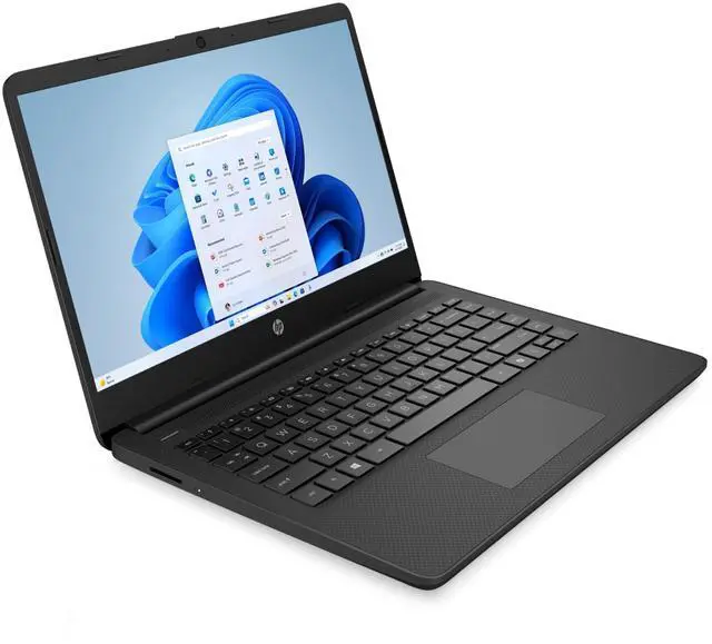Alt view image 3 of 5 - HP 14-dq6017nr 14" Intel N150 0.8 GHz up to 3.6 GHz 4 GB DDR4 64 GB eMMC Intel UHD Graphics Windows 11 Home Laptop, Jet Black - BE1C3UA