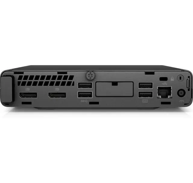 Alt view image 3 of 5 - HP EliteDesk 800 G4 Intel Core i5 8500T 2.1 GHz up to 3.5 GHz 16 GB DDR4 256GB SSD Intel UHD Graphics 630 Windows 11 Pro Desktop, Black, Minor Scratches and Dent - 5NZ29UC