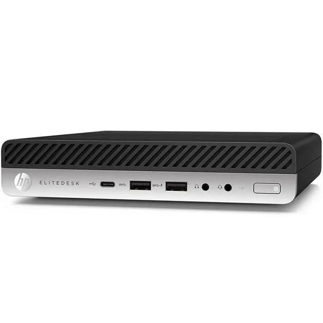 Alt view image 2 of 5 - HP EliteDesk 800 G3 Mini Intel Core i5-6500T 2.5 GHz up to 3.1 GHz 16 GB DDR4 256 GB SSD Intel HD Graphics 530 Windows 11 Pro Desktop, Black - 2LY00US-E010