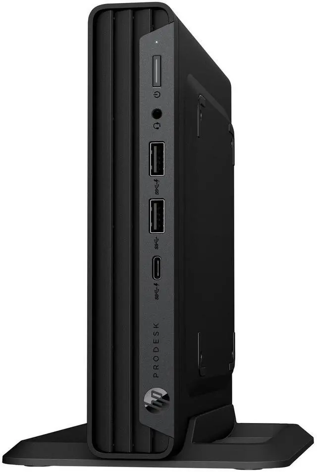 Main image of HP ProDesk 600 G6 Mini Intel Core i7-10700T 2.0 GHz up to 4.4 GHz 16GB DDR4 256 GB HDD Intel UHD Graphics 630 Windows 11 Pro Desktop, Black - 2T2G9US-E011