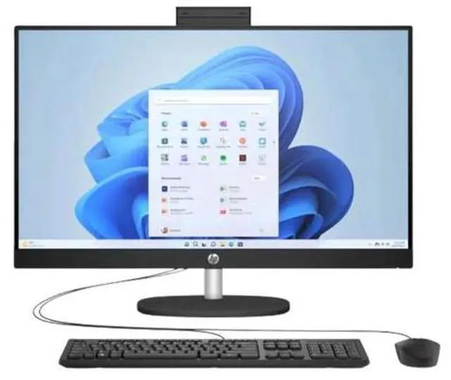 Main image of HP CR0000A 27" FHD IPS AMD RYZEN 3 7320U 2.4 GHz up to 4.1 GHz 8GB DDR4 512GB AMD Radeon 610M Windows 11 Home All In One, Black - 947Q9AV-V040