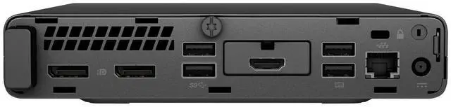 Alt view image 4 of 4 - HP ProDesk 400 G5 Mini Intel Celeron G4930T 3 GHz 4GB RAM 500 GB HDD Intel UHD Graphics 610 Windows 10 Pro Desktop, Black - 2X4R0U8