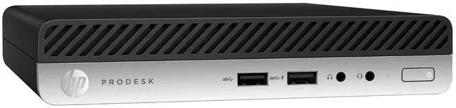 Alt view image 3 of 4 - HP ProDesk 400 G5 Mini Intel Celeron G4930T 3 GHz 4GB RAM 500 GB HDD Intel UHD Graphics 610 Windows 10 Pro Desktop, Black - 2X4R0U8