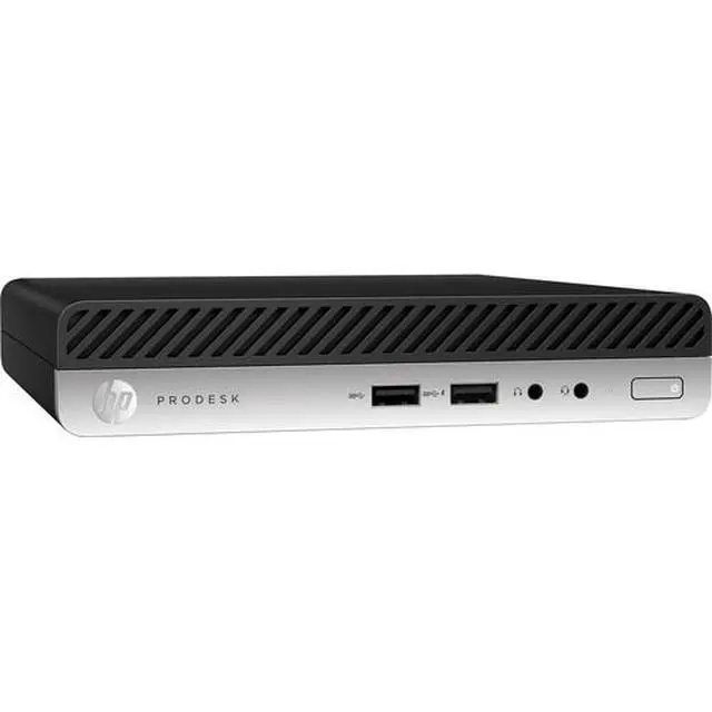 Alt view image 2 of 3 - HP ProDesk 400 G5 Intel Core i3-9100T 3.1 GHz up to 3.7 GHz 4GB DDR4 500GB HDD Intel UHD Graphics 630 Windows 10 Pro Desktop, Black - 7FV14UT