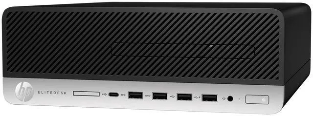 Main image of HP EliteDesk 705 G4 SFF AMD PRO A10-9700 3.5 GHz up to 3.8 GHz 16GB DDR4 500GB HDD AMD Radeon R7 Graphics Windows 11 Pro Desktop, Black - 6KG37UC-E010