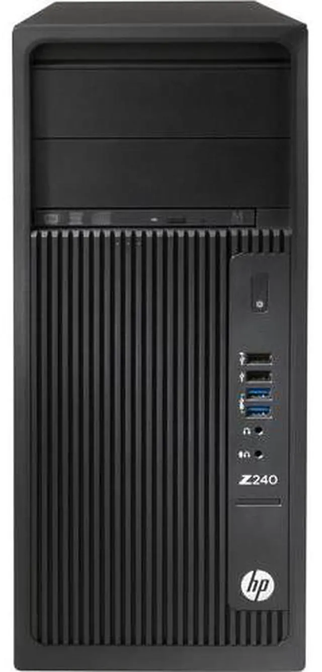 Alt view image 2 of 5 - HP Z2 240 Tower Workstation Intel Xeon E3-1225 v5 3.3 GHz up to 3.7 GHz 8GB DDR4 256GB SSD 1TB HDD Intel HD Graphics P530 Windows 11 Pro for Workstations Desktop, Black - L8T12AV-E011