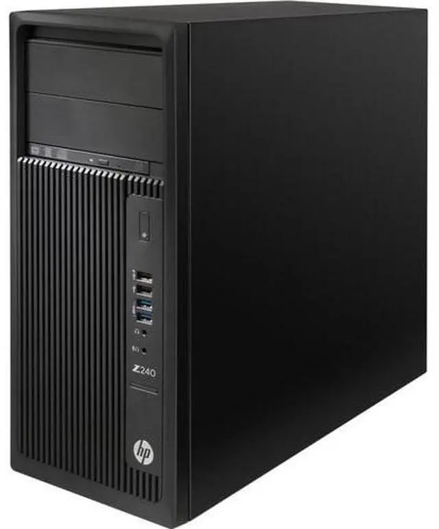 Alt view image 3 of 5 - HP Z2 240 Tower Workstation Intel Xeon E3-1225 v5 3.3 GHz up to 3.7 GHz 8GB DDR4 256GB SSD 1TB HDD Intel HD Graphics P530 Windows 11 Pro for Workstations Desktop, Black - L8T12AV-E011