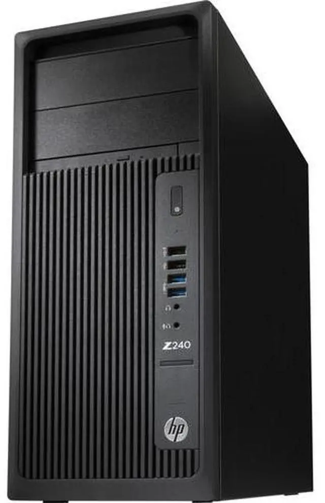 Alt view image 4 of 5 - HP Z2 240 Tower Workstation Intel Xeon E3-1225 v5 3.3 GHz up to 3.7 GHz 8GB DDR4 256GB SSD 1TB HDD Intel HD Graphics P530 Windows 11 Pro for Workstations Desktop, Black - L8T12AV-E011