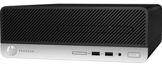 Alt view image 3 of 3 - HP ProDesk 400 G6 SFF Intel Pentium Gold G5420 3.8 GHz 4GB DDR4 512GB HDD Intel UHD Graphics 610 Windows 10 Pro Desktop, Black - 7HX73UT-E011