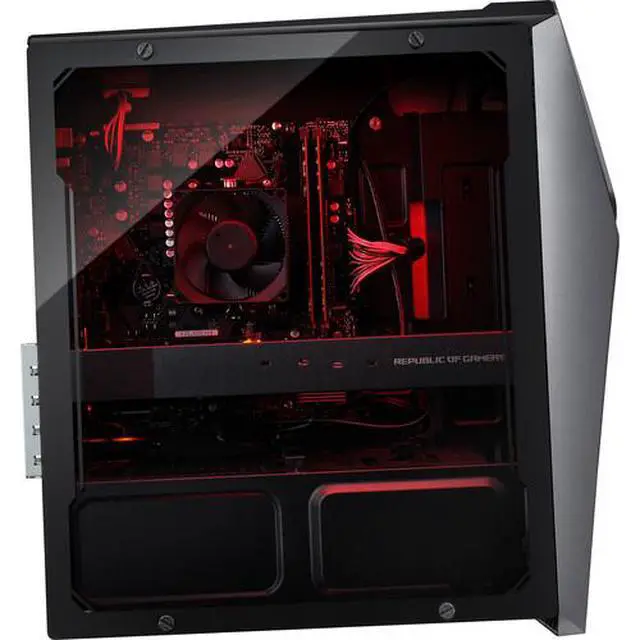 Alt view image 6 of 6 - ASUS ROG Strix AMD Ryzen 5 3400G 3.7 GHz up to 4.2 GHz 16GB DDR4 512GB SSD NVIDIA GeForce RTX 3060 Windows 11 Home Gaming Desktop, Gray, With minor scratches and dents - GL10DH-PH552