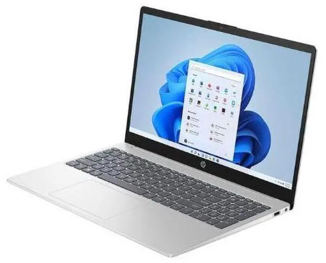 Alt view image 2 of 5 - HP 15-fc0018ca 15.6" AMD Ryzen 3 7320U 2.4 GHz up to 4.1 GHz 8GB DDR4 256GB SSD AMD Radeon Windows 11 Home Laptop, Silver - B9PZ4UA
