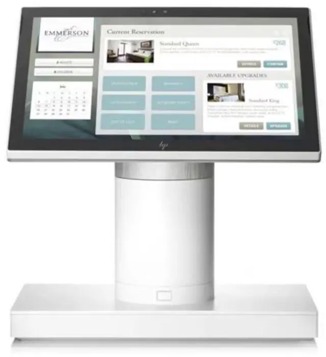 Main image of HP Engage One All-in-One System Model 141 14" FHD Touchscreen Intel Core m3-7Y30 1.00 GHz up to 2.60 GHz 8 GB DDR4 128 GB SSD Intel HD Graphics 615 Windows 10 Pro, White - L1413-002-E010