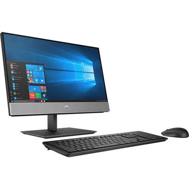 Alt view image 2 of 3 - HP ProOne 600 G5 21.5" FHD Intel Pentium Gold G5420 3.8 GHz 4GB DDR4 512GB HDD Intel UHD Graphics 610 Windows 10 Pro All-in-One Deskop, Black - 7YB24UT