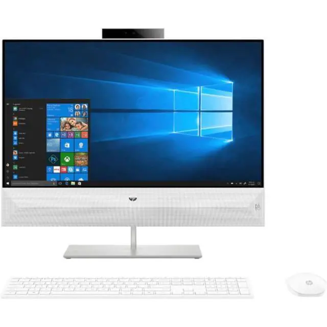 Alt view image 5 of 5 - HP PAVILION 24 23.8" FHD Intel Core i5-10400T 2 GHz up to 3.6GHz 12 GB DDR4 256 GB SSD+2 TB HDD NVIDIA GeForce MX 350 Windows 11 Home All-in-One, White - 7WV50AV-E012