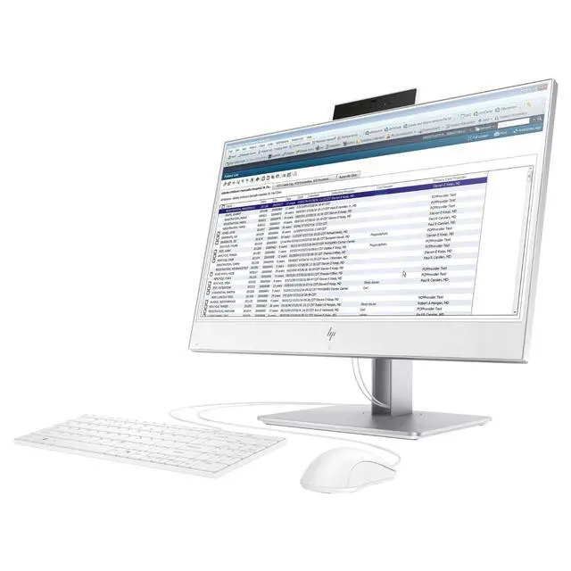 Main image of HP EliteOne 800 G5 23.8" FHD Touch Intel Core i7-9700 3 GHz 16GB DDR4 256GB SSD Intel UHD Graphics 630 Windows 11 Pro All-in-One Desktop, White - 5NW38AV-E011