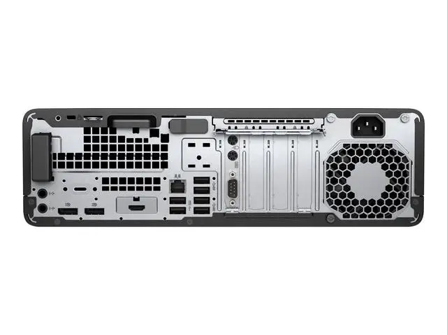 Alt view image 4 of 5 - HP EliteDesk 800 G3 Intel Core i5-6600 3.3 GHz up to 3.9 GHz 8 GB DDR4 256 GB SSD Intel HD Graphics 530 Windows 11 Pro Desktop, Black - 2QX65UP