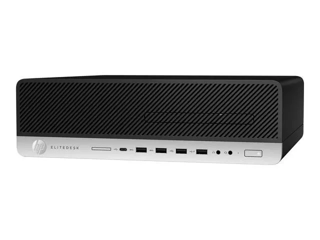 Alt view image 2 of 5 - HP EliteDesk 800 G4 Intel Core i7-8700 3.2 GHz up to 4.6 GHz 8 GB DDR4 1 TB HDD Intel UHD Graphics 630 Windows 11 Pro Desktop, Black - 4BM68UT