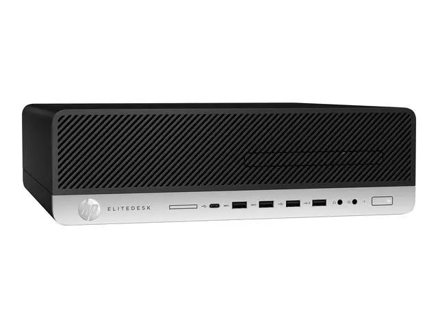 Alt view image 3 of 5 - HP EliteDesk 800 G4 Intel Core i7-8700 3.2 GHz up to 4.6 GHz 8 GB DDR4 1 TB HDD Intel UHD Graphics 630 Windows 11 Pro Desktop, Black - 4BM68UT