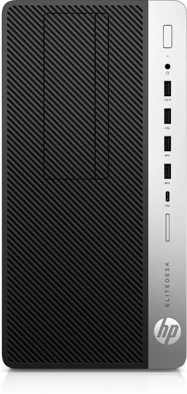 Alt view image 5 of 5 - HP EliteDesk 705 G4 Microtower AMD Ryzen 5 PRO 2600 3.4 GHz up to 3.9 GHz 8 GB DDR4 1 TB HDD NVIDIA Quadro P400 Desktop, Black - 150U7UW-E010