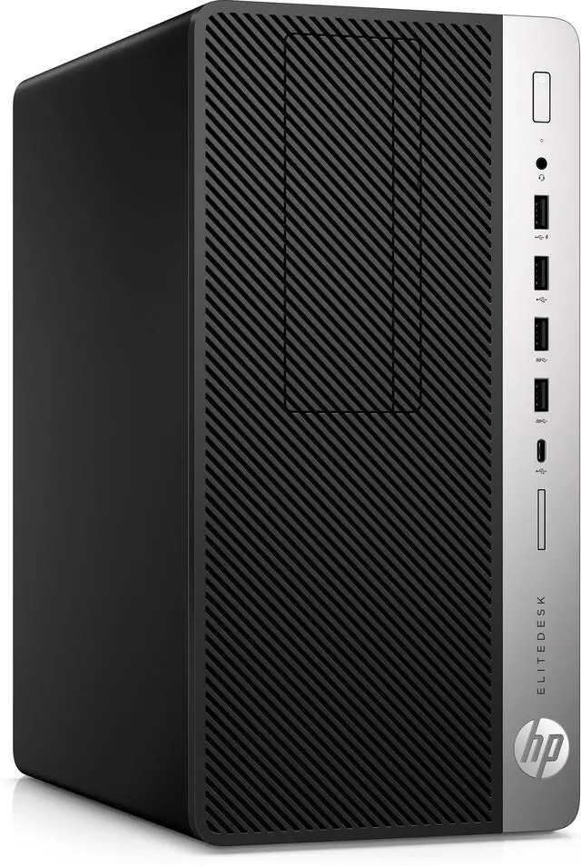 Alt view image 3 of 5 - HP EliteDesk 705 G4 Microtower AMD Ryzen 5 PRO 2600 3.4 GHz up to 3.9 GHz 8 GB DDR4 1 TB HDD NVIDIA Quadro P400 Desktop, Black - 150U7UW-E010