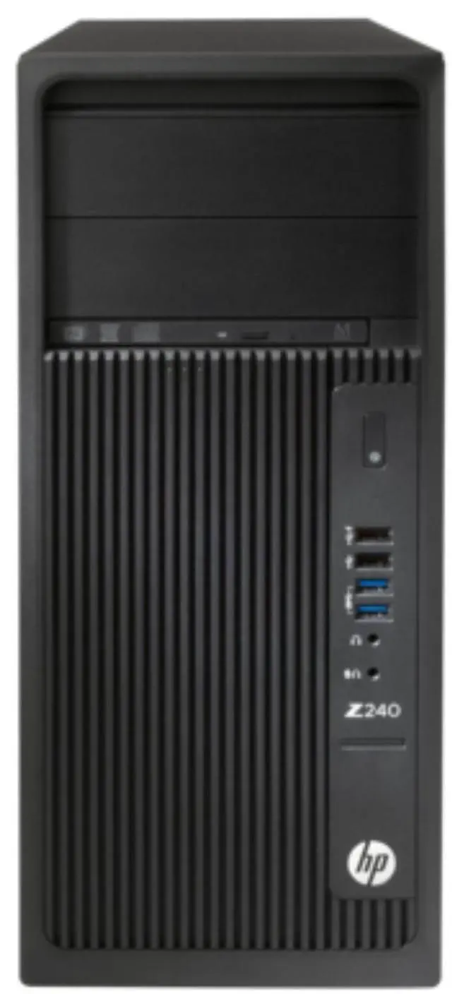 Alt view image 4 of 5 - HP Z2 240 Tower Workstation Intel Core i5-7500 3.4 GHz up to 3.80 GHz 8GB DDR4 512 GB HDD Intel HD Graphics 630 Windows 10 Pro Desktop, Black - L8T12AV-E010