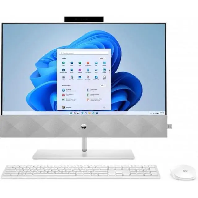 Alt view image 2 of 5 - HP Pavilion 24-K0225M 23.8" FHD IPS Touchscreen AMD RYZEN 3 4300U 2.7 GHz up to 3.7 GHz 12GB RAM 256GB SSD AMD Radeon Graphics Windows 11 Home All-in-One Desktop, White - 7TC03AV-V010