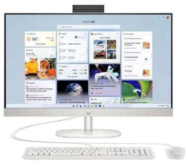 Main image of HP CR0000M AMD RYZEN 5 7520U 2.8 GHz up to 4.3 GHz 8GB 512GB SSD AMD Radeon All-in-One Desktop, White - 947R0AV-V030